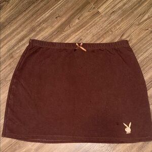 Playboy brown stretchy skirt